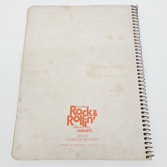 Vintage 1970's Rock & Rollin’ Spiral Ferris Wheel Theme Notebook By Norcom - Picture 4 of 12